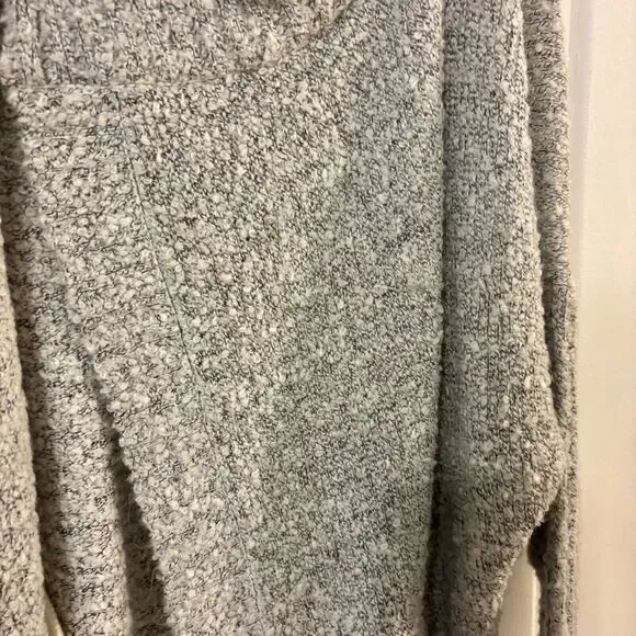 RDI Wrap Cowl Sweater Large Gray Oversized with Buttons - Picture 7 of 10